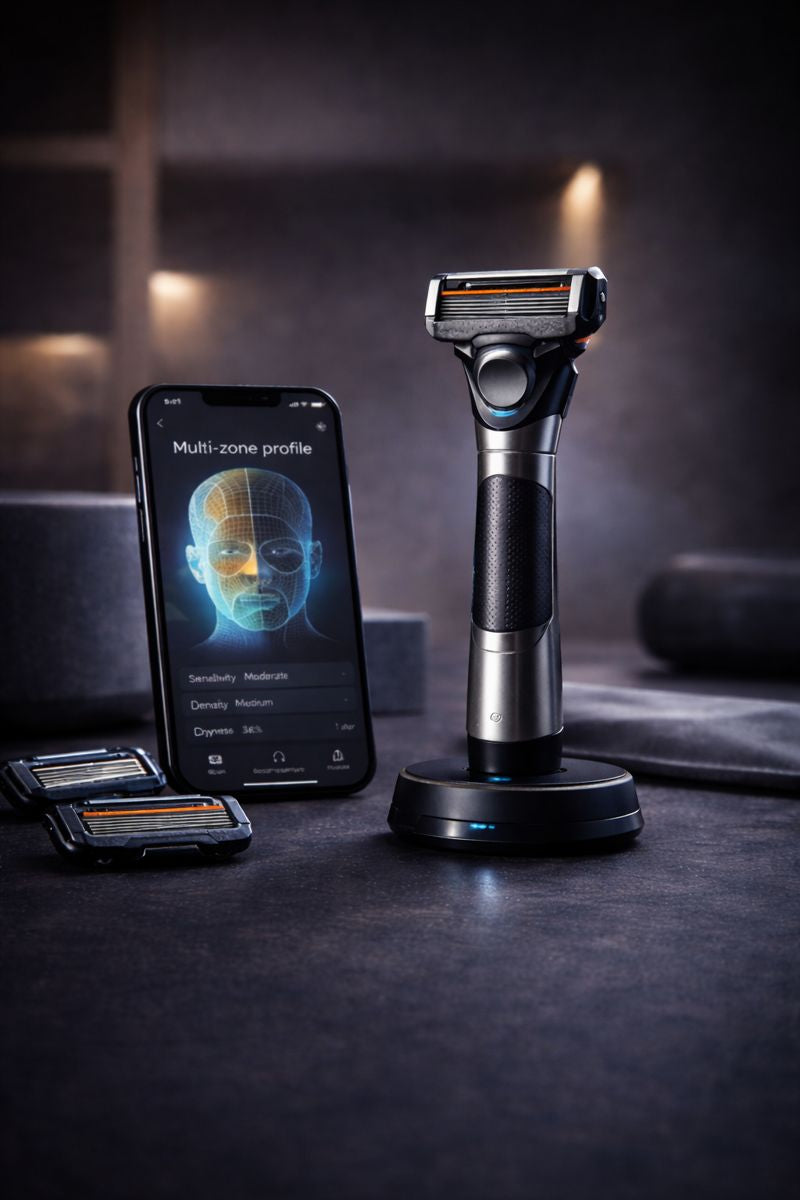 SafeGlide app dashboard and connected handle